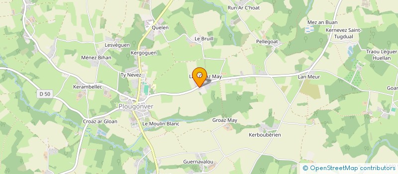 localisation de l'entreprise CONNEMARA BRETAGNE  PLOUGONVER