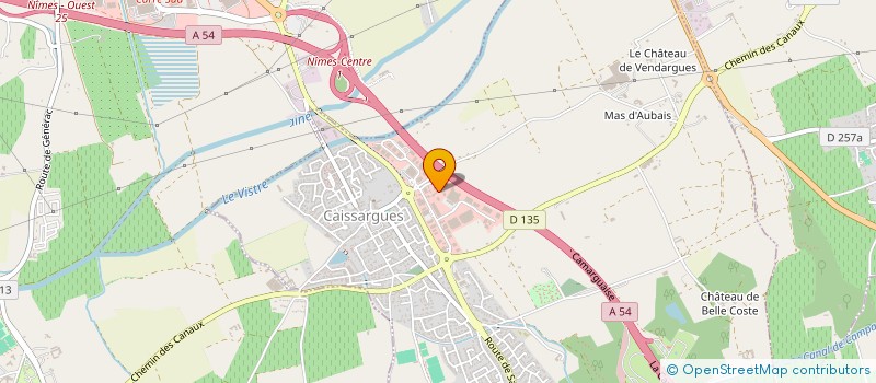 localisation de l'entreprise CONNEX AUTO à CAISSARGUES