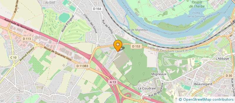 localisation de l'entreprise CONNEXION DRIVE à VILLENNES-SUR-SEINE