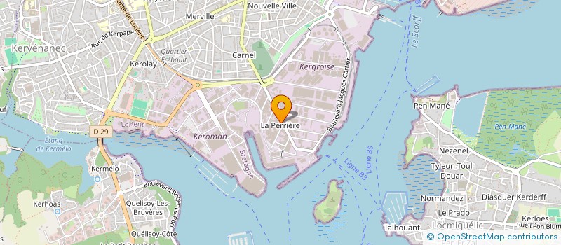 localisation de l'entreprise CONNEXION MARINE à LORIENT
