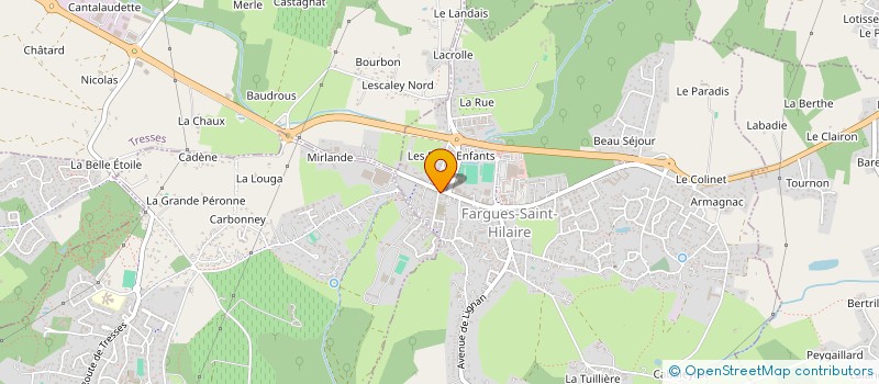 localisation de l'entreprise CONNEXION NORD-SUD  FARGUES-SAINT-HILAIRE