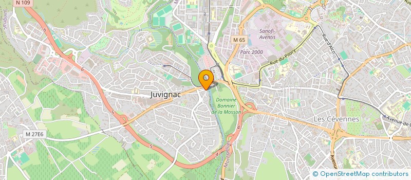 localisation de l'entreprise CONNEXION VERTICALE  JUVIGNAC