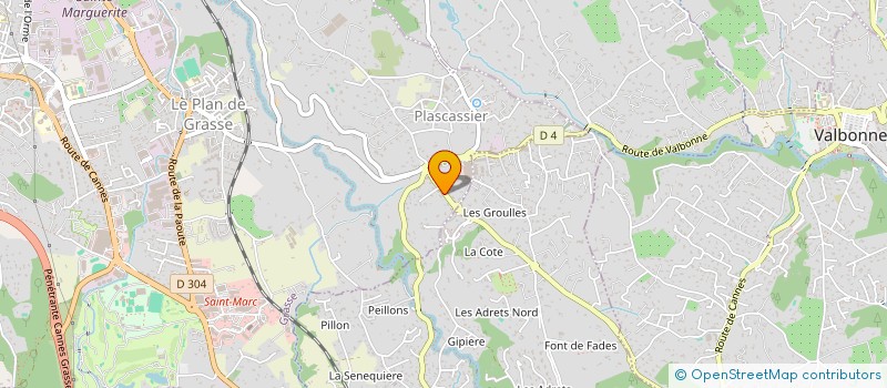 localisation de l'entreprise CONNOR  GRASSE