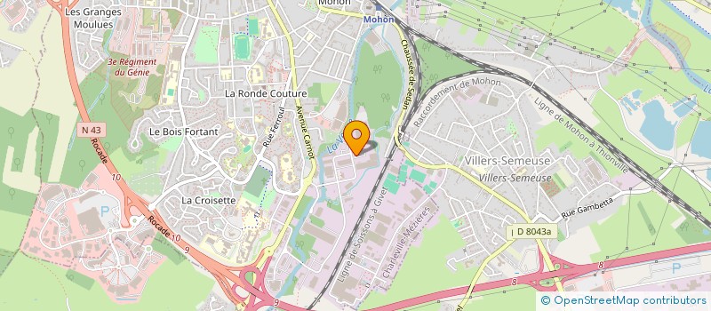 localisation de l'entreprise CONPALUX FRANCE  CHARLEVILLE-MEZIERES