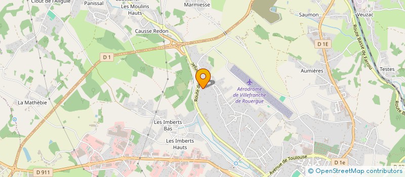 localisation de l'entreprise CONQUET COUVERTURE ZINGUERIE à VILLEFRANCHE-DE-ROUERGUE