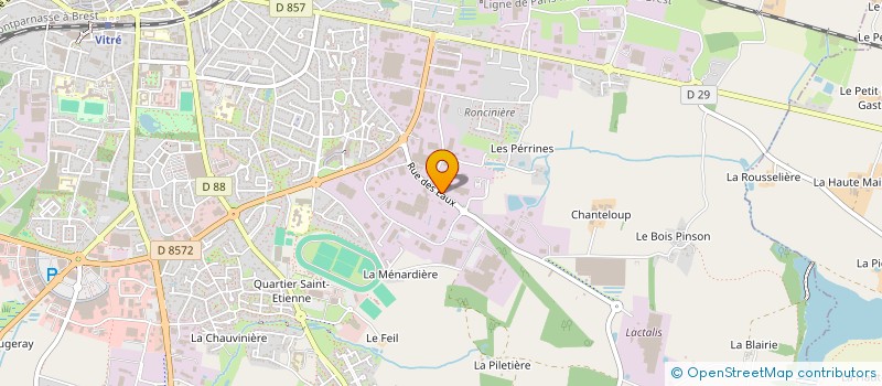 localisation de l'entreprise CONRAD, CORSAIRE DU ROY  VITRE