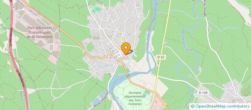 localisation de l'entreprise CONREAUX.CS  CANET