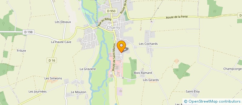 localisation de l'entreprise CONREAUX VUILLERMOZ à CHARNY OREE DE PUISAYE