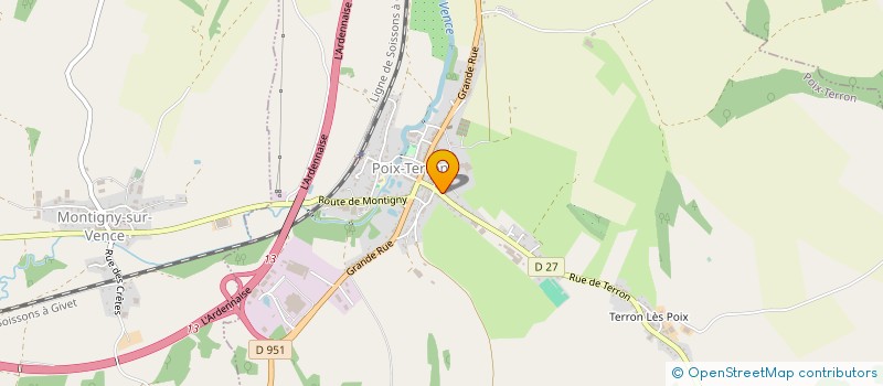 localisation de l'entreprise CONREUR NININ  POIX-TERRON