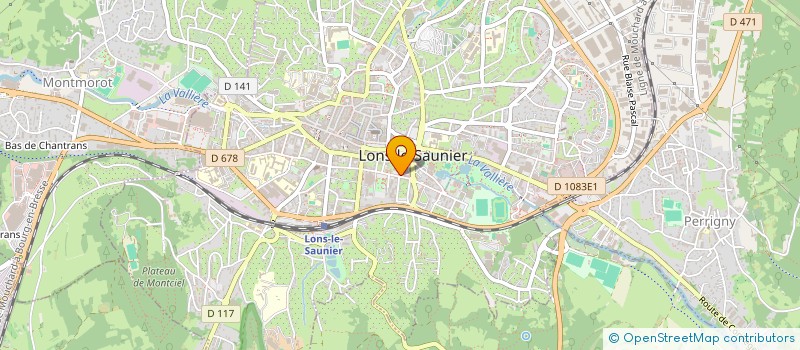 localisation de l'entreprise CONS DEP ORDRE CHIR DENTISTES  LONS-LE-SAUNIER