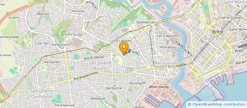 localisation de l'entreprise CONS DES PARENTS D ELEVES à BREST