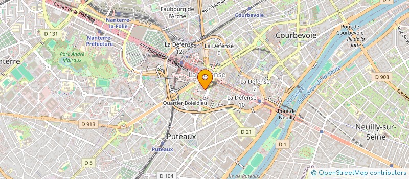 localisation de l'entreprise CONS ETUD REAL INFOR BUREAUTIQ ANSWARE à PUTEAUX