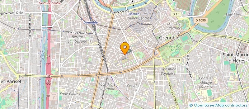 localisation de l'entreprise CONS MEDICAL SPORT GRENOBLE à GRENOBLE