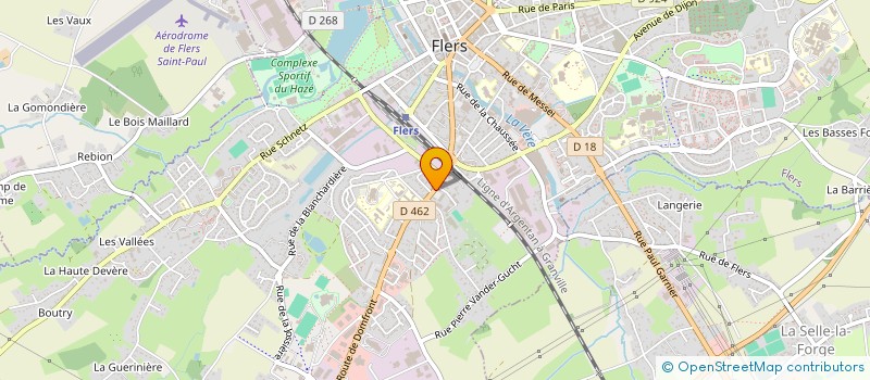 localisation de l'entreprise CONS PARENTS ELEV F CPE COLL J MONNET à FLERS
