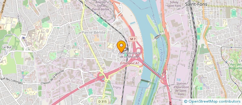 localisation de l'entreprise CONS PARENTS ELEVES EC PUBLIQ  OULLINS-PIERRE-BENITE