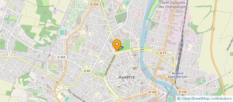 localisation de l'entreprise CONS PARENTS ELEVES ECOLE PONT à AUXERRE