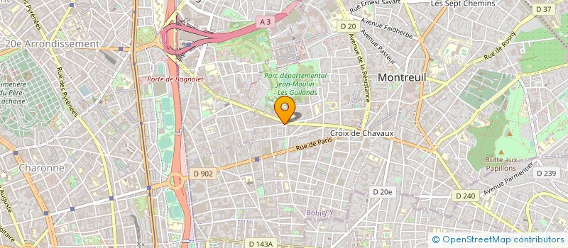 localisation de l'entreprise CONS REAL MAIN CRM RIZERIE à MONTREUIL