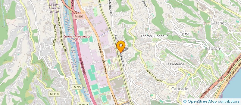 localisation de l'entreprise CONS REG ORDRE VETERINAIRES PACA CORSE à NICE