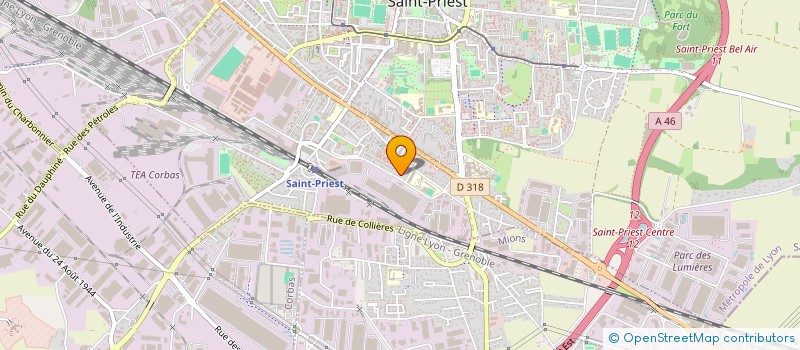 localisation de l'entreprise CONSAB  SAINT-PRIEST