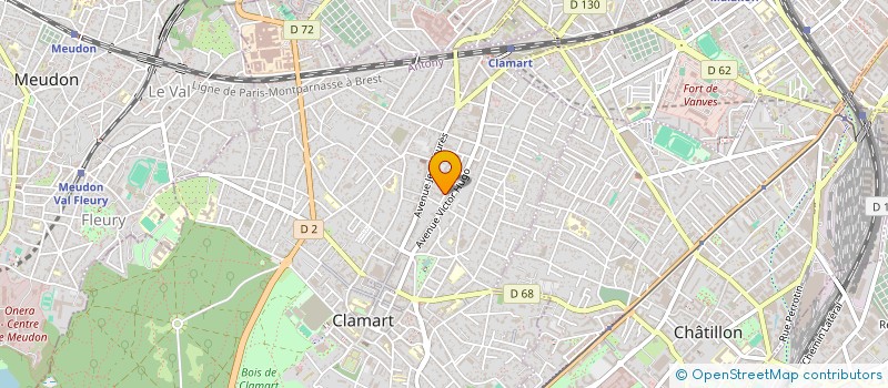 localisation de l'entreprise CONSARTE à CLAMART
