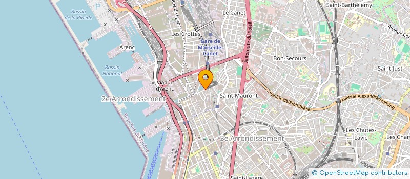 localisation de l'entreprise CONSAUTO  MARSEILLE