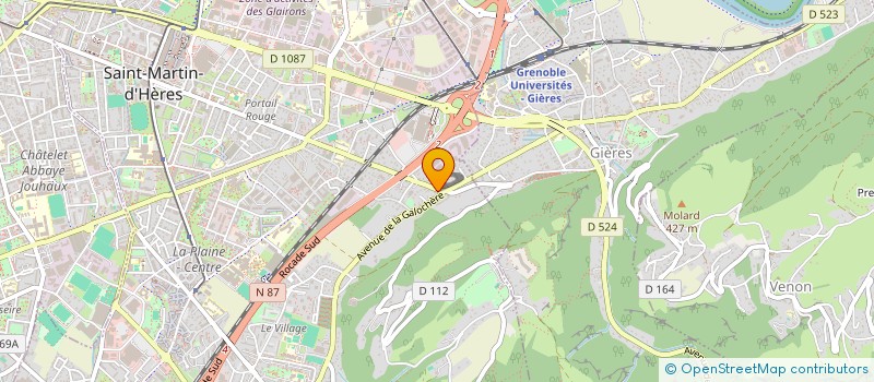 localisation de l'entreprise CONSCIENCE EN MOUVEMENT  SAINT-MARTIN-D'HERES