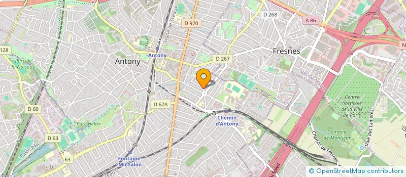 localisation de l'entreprise CONSCIENCE ENERGIE D'AMOUR UNIVERSELLE à ANTONY