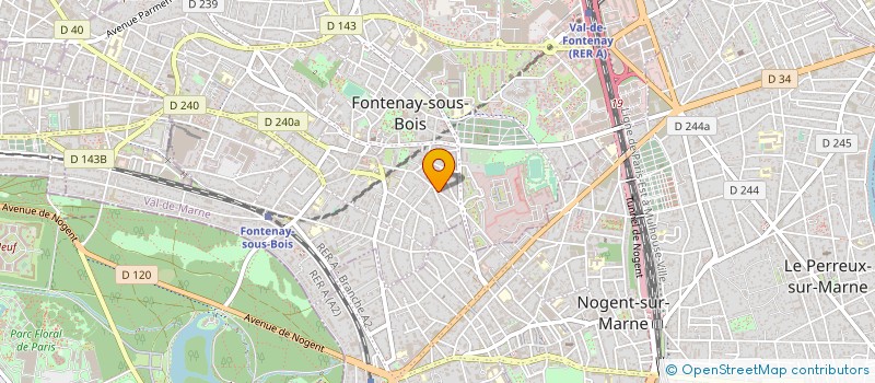 localisation de l'entreprise CONSCIENCE PILATES à FONTENAY-SOUS-BOIS