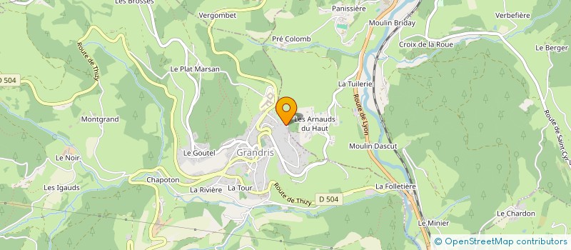 localisation de l'entreprise CONSCRIT DE GRANDRIS CLASSE EN 5  GRANDRIS