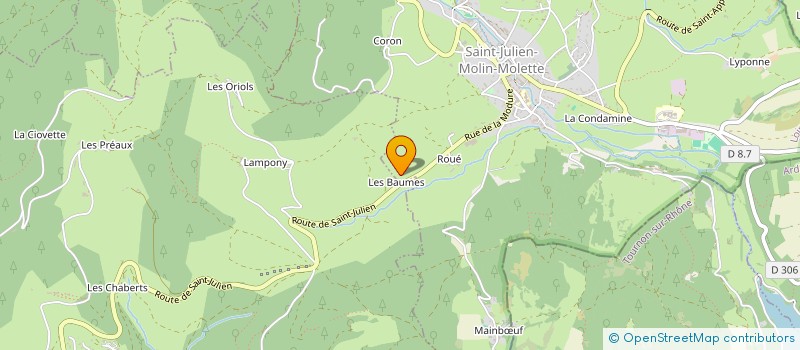 localisation de l'entreprise CONSCRITS 2027 ST JULIEN MM  SAINT-JULIEN-MOLIN-MOLETTE