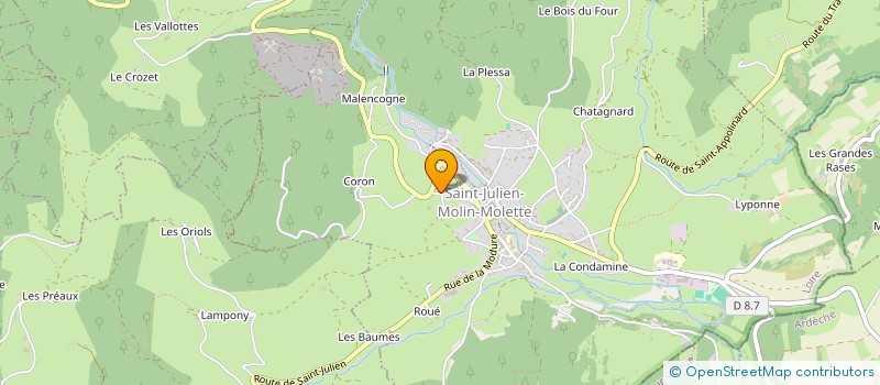 localisation de l'entreprise CONSCRITS 2028 SAINT-JULIEN-MOLIN-MOLETTE  SAINT-JULIEN-MOLIN-MOLETTE