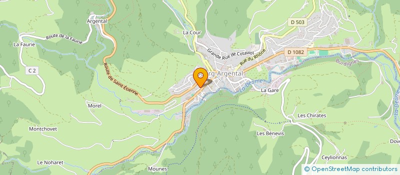 localisation de l'entreprise CONSCRITS BOURGUISANS 2028  BOURG-ARGENTAL