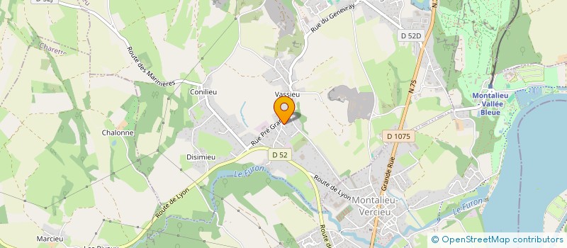 localisation de l'entreprise CONSCRITS DE PORCIEU  PORCIEU-AMBLAGNIEU