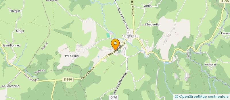 localisation de l'entreprise CONSCRITS SAUXILLANGES  SAUXILLANGES