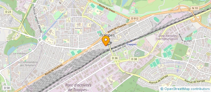 localisation de l'entreprise CONSE GESTI SECRE INFOR à TRAPPES