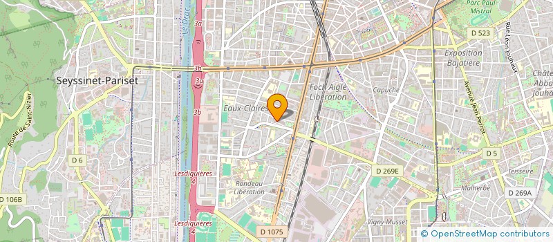 localisation de l'entreprise CONSEGNA EXPRESS à GRENOBLE