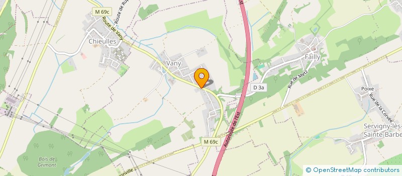 localisation de l'entreprise CONSEIL ACTION FORMATION ETUDES POUR LES ENTREPRISES  METZ