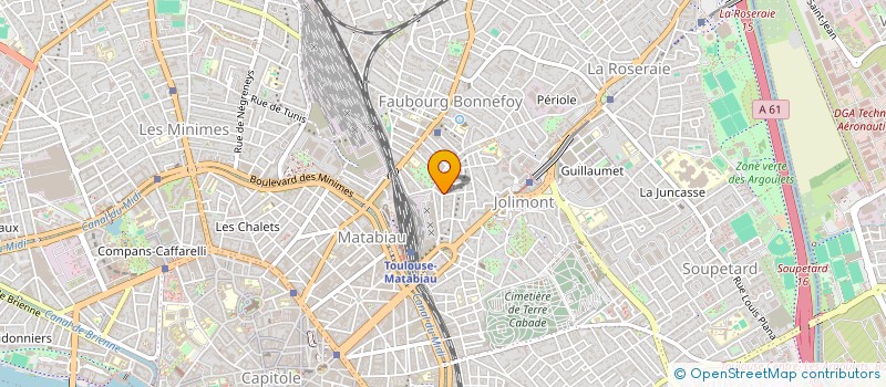 localisation de l'entreprise CONSEIL ADMINIS DROIT SOCIAL INFORMATIQU à TOULOUSE