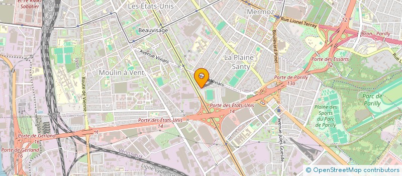 localisation de l'entreprise CONSEIL AGENCEMENT INSTALLATION  VENISSIEUX