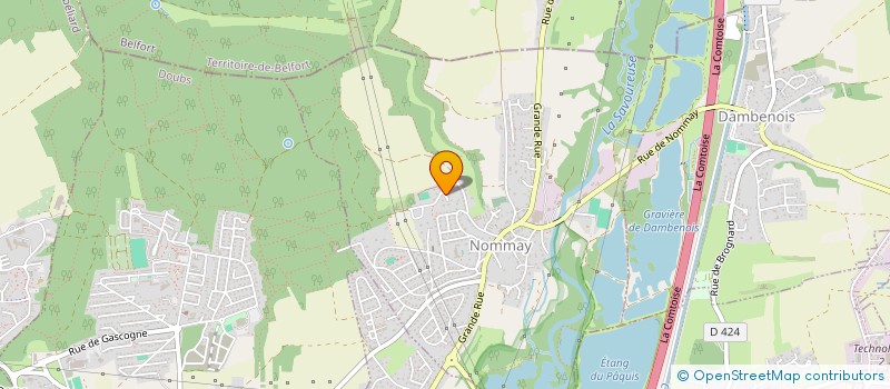 localisation de l'entreprise CONSEIL AIDE SOUTIEN ECOUTES PSYCHO.  NOMMAY