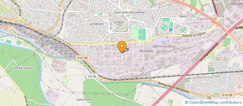 localisation de l'entreprise CONSEIL AMENAGEMENT DIAGNOSTIC ENCADREMENT-ENVIRONNEMENT à BEZIERS