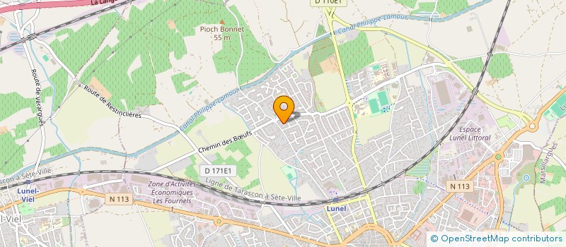 localisation de l'entreprise CONSEIL AMENAGEMENT FONCIER PROMOTION  LUNEL