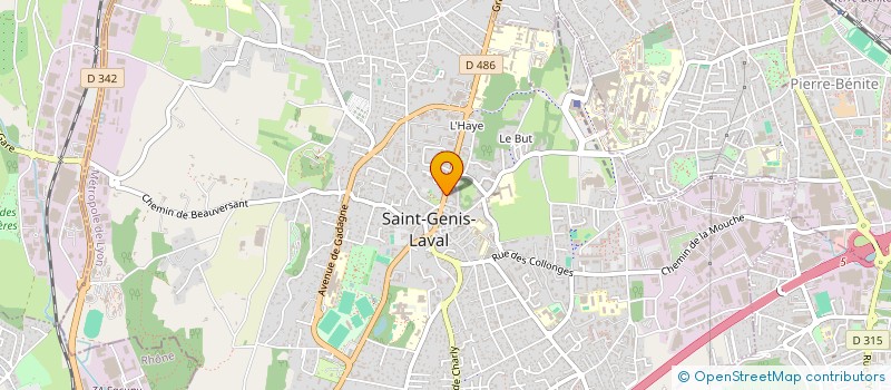 localisation de l'entreprise CONSEIL ANIMATION DEVELOPPEMENT CULTUREL à SAINT-GENIS-LAVAL