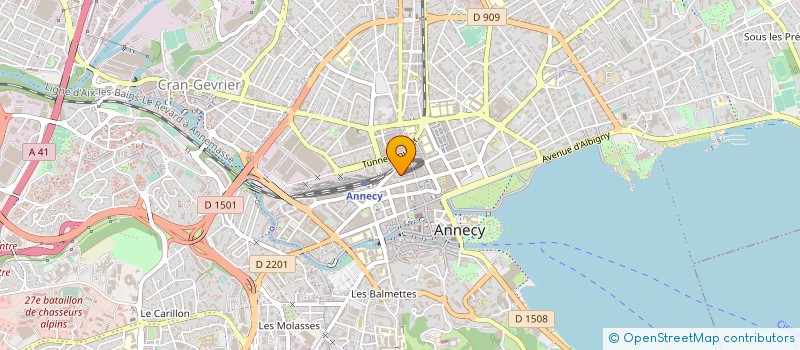 localisation de l'entreprise CONSEIL ARCHIT URBANISME ENVIR HTE SAV à ANNECY