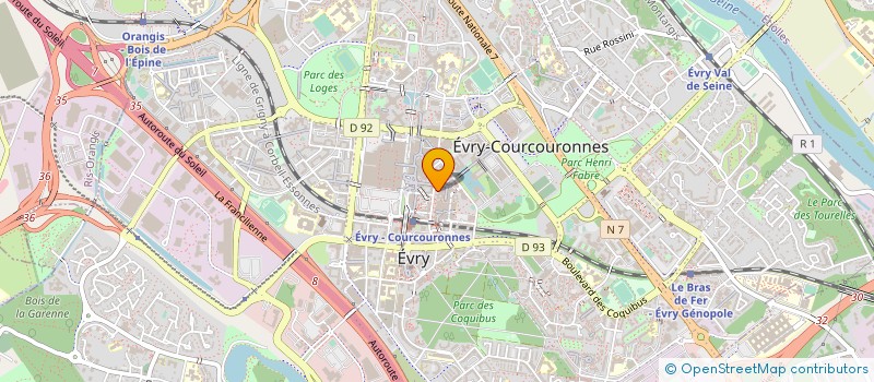 localisation de l'entreprise CONSEIL ARCHITEC URBANISME ENVIRONNEMENT à EVRY-COURCOURONNES