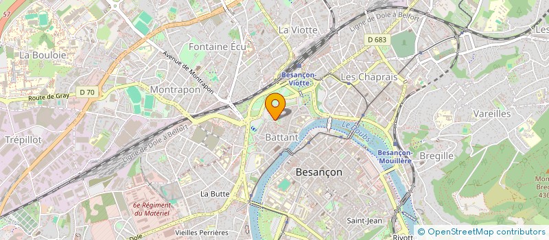 localisation de l'entreprise CONSEIL ARCHITEC URBANISME ENVIRONNEMENT  BESANCON