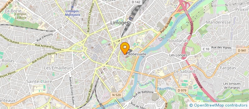 localisation de l'entreprise CONSEIL ARCHITECT URBANISM ENVIRONNEMENT à LIMOGES