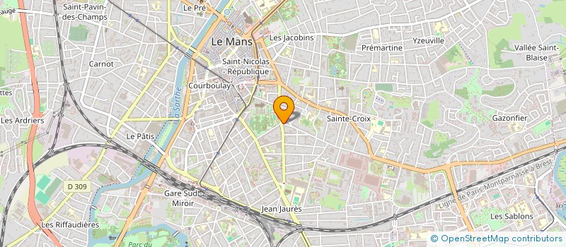 localisation de l'entreprise CONSEIL ARCHITECTURE URBANISME ENVIRONN  LE MANS