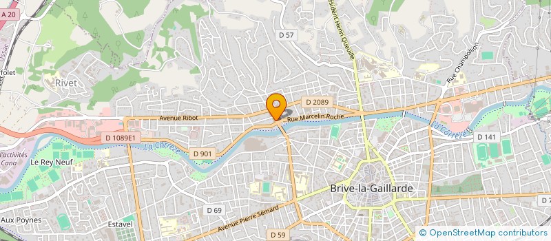 localisation de l'entreprise CONSEIL ASSISTANCE INFORMATIQUE  BRIVE-LA-GAILLARDE