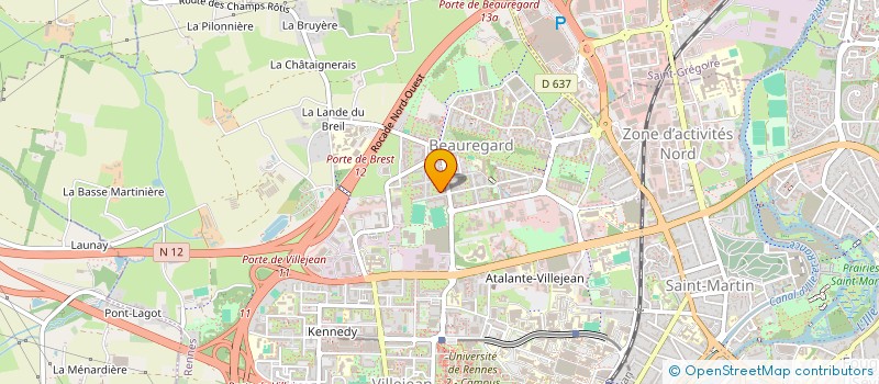 localisation de l'entreprise CONSEIL AUDIT FORMATION à RENNES